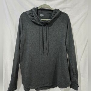 Athleta Uptemp Gray Hoodie Like New Size Large